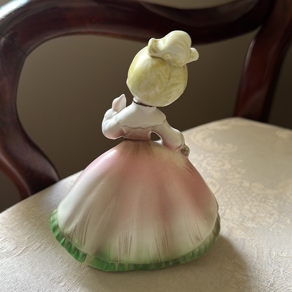 Inarco 1963 porcelain girl with flowers figurine, E-1032, original stickers - Picture 3 of 13